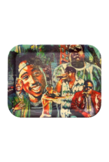 Bamboo Tupac and Biggie Rolling Tray Large