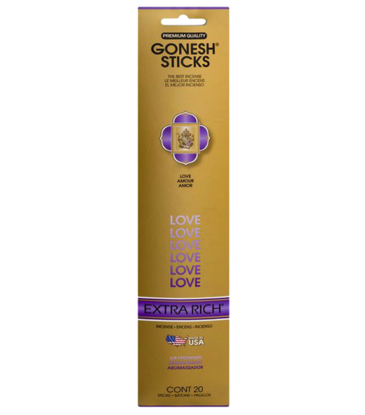 Gonesh Gonesh Extra Rich Love Incense 20 Sticks