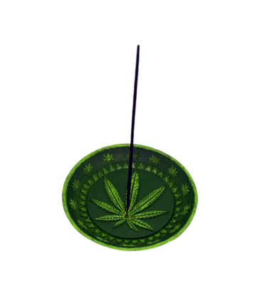 Leaf Round Incense Burner