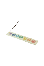 Chakra White Sandstone Incense Burner