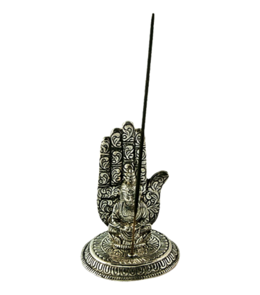 Buddha Blessing Hand Aluminum Incense Burner