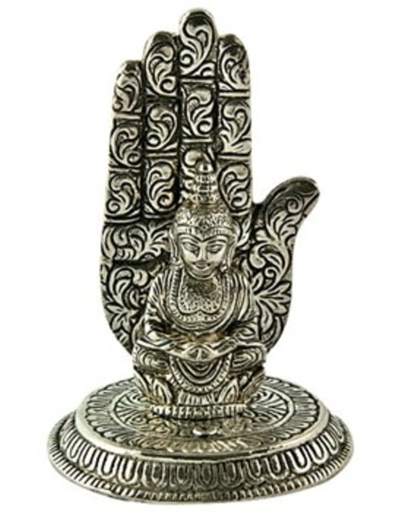 Buddha Blessing Hand Aluminum Incense Burner