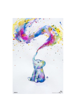 Elephant Paint Splash Poster 24"x36"