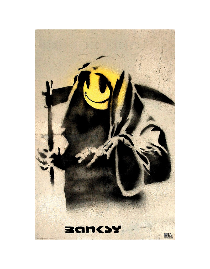 Banksy - Grin Reaper Poster 24"x36"