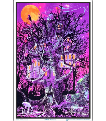 Treehouse Blacklight Poster 23"x35"