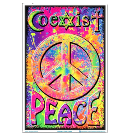 Coexist Blacklight Poster 23"x35"