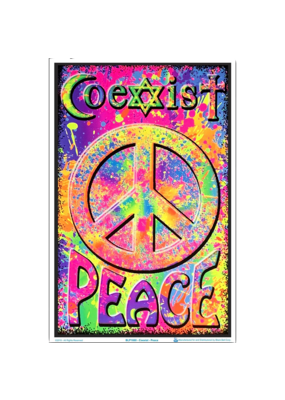 Coexist Blacklight Poster 23"x35"