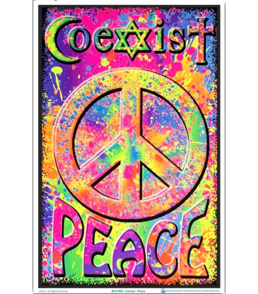 Coexist Blacklight Poster 23"x35"