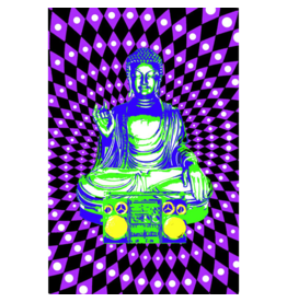 Steez - Buddha Boombox Blacklight Poster 23"x35"