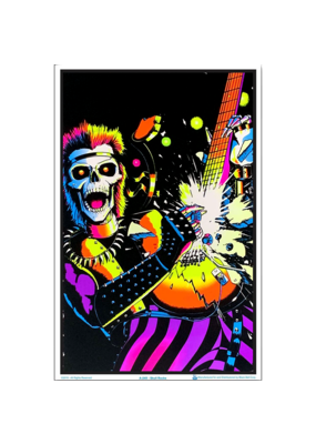 Skull Rocks Blacklight Poster 23"x35"