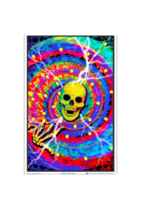Spiral Skulls Blacklight Poster 23"x35"