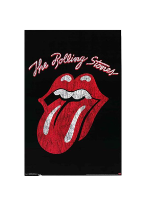 The Rolling Stones - Distressed Tongue Logo Poster 24"x36"