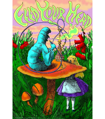 Alice Caterpillar Hookah - Feed Your Head Poster 24"x36"