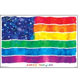 Universal Flag - Everyone Of Us Poster 36"x24"