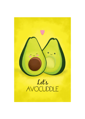 Avocado - Let's Avocuddle Poster 24"x36"