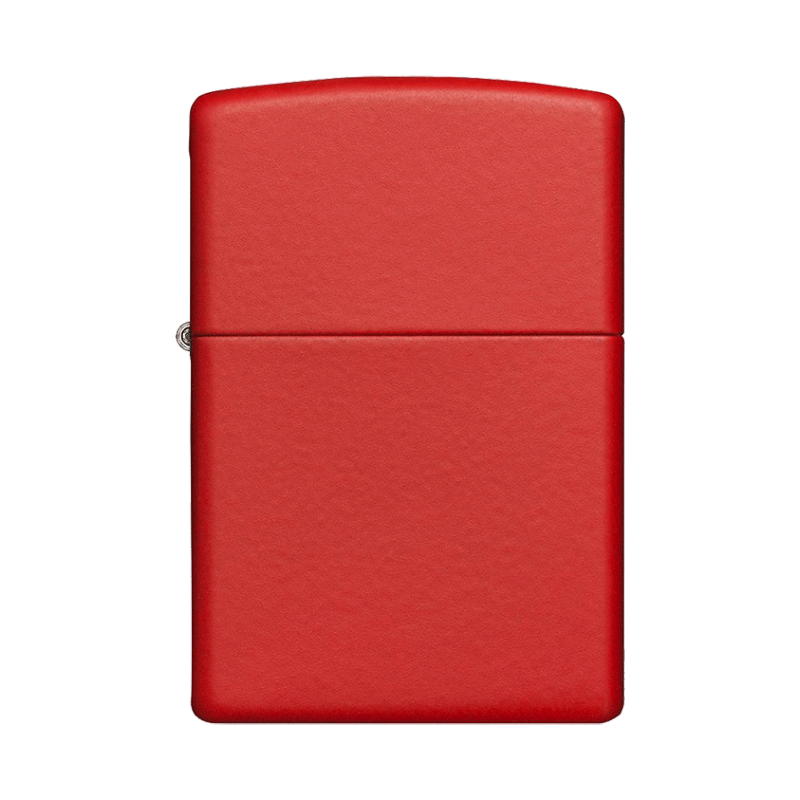 Red Matte Zippo Lighter Mushroom New Orleans