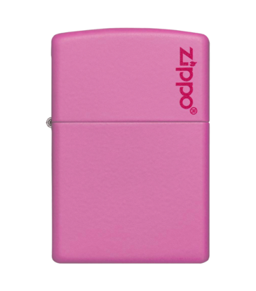 Zippo Classic Pink Matte w/ Logo - Zippo Lighter