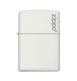 Classic White Matte With Logo - Zippo Lighter