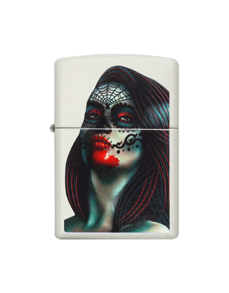 Day of the Dead Lady Tattoo - Zippo Lighter