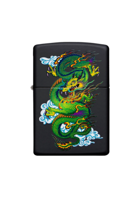 Dragon Black Matte - Zippo Lighter