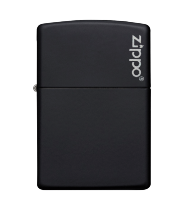 Zippo Classic Black Matte With Logo - Zippo Lighter