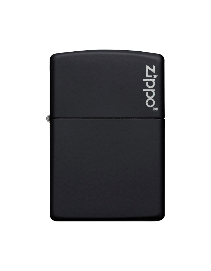 Classic Black Matte With Logo - Zippo Lighter