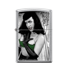 Bettie Page - Green Bra - Zippo Lighter