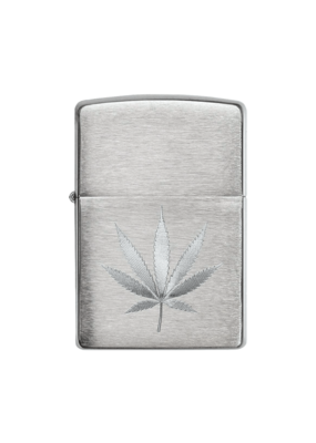 Marijuana Leaf Engraved - Zippo Lighter