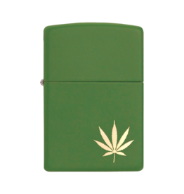 Marijuana Leaf on the Side - Zippo Lighter