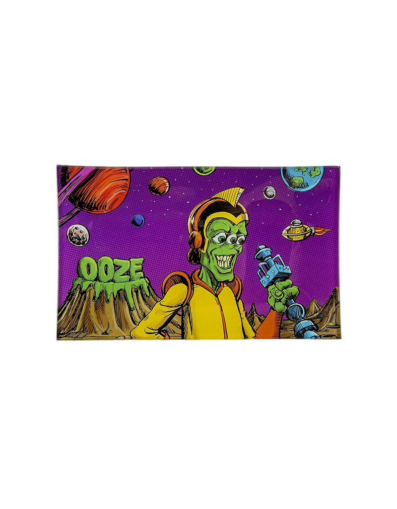 Ooze Invasion Shatter Resistant Glass Rolling Tray