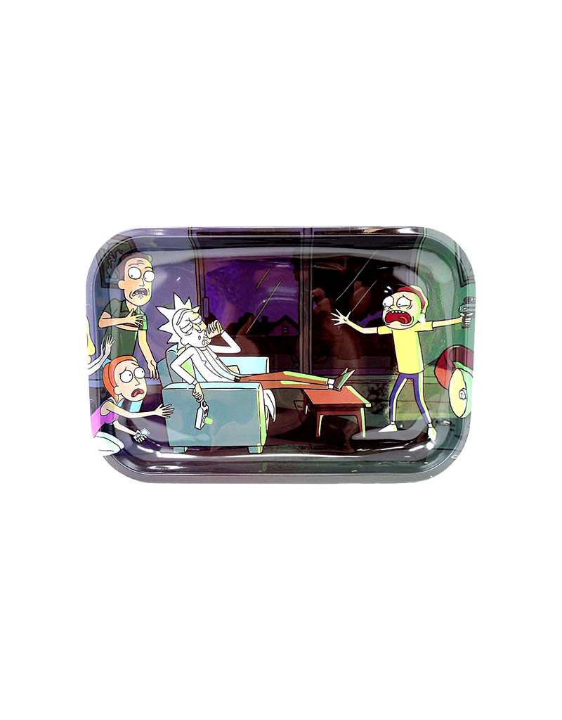 Rick and Morty Drunk Metal Rolling Tray