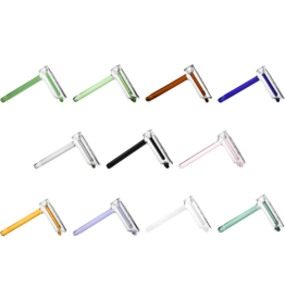 GRAV 7" Hammer Bubbler With Colored Accents