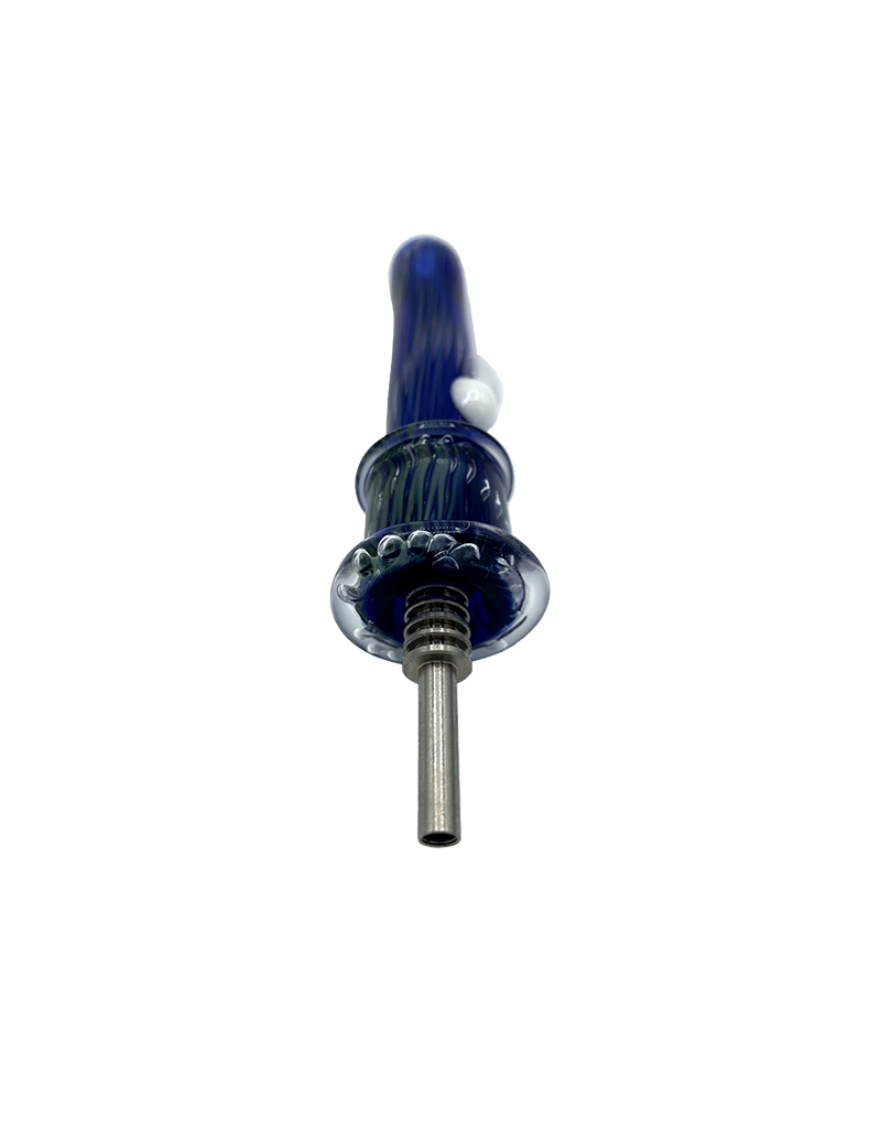 3" Air Trap Nectar Collector With Titanium Tip White Accents