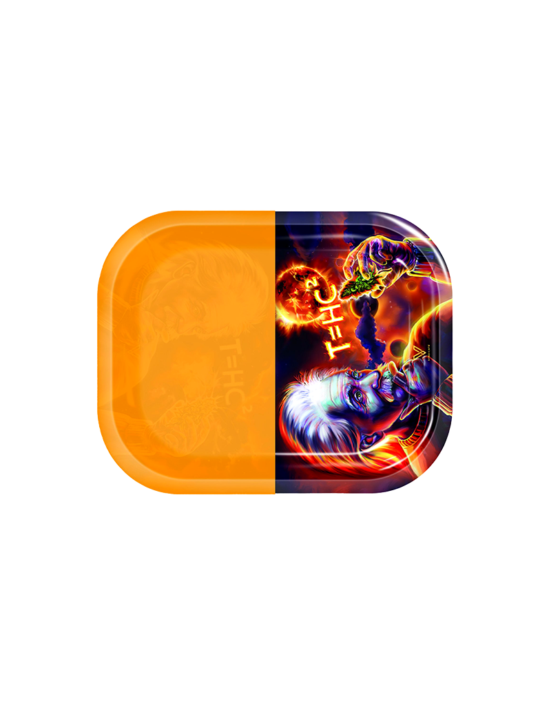 V Syndicate T=HC2 Fire Cosmos Metal Rolling Tray With Removable  Silicone Pad