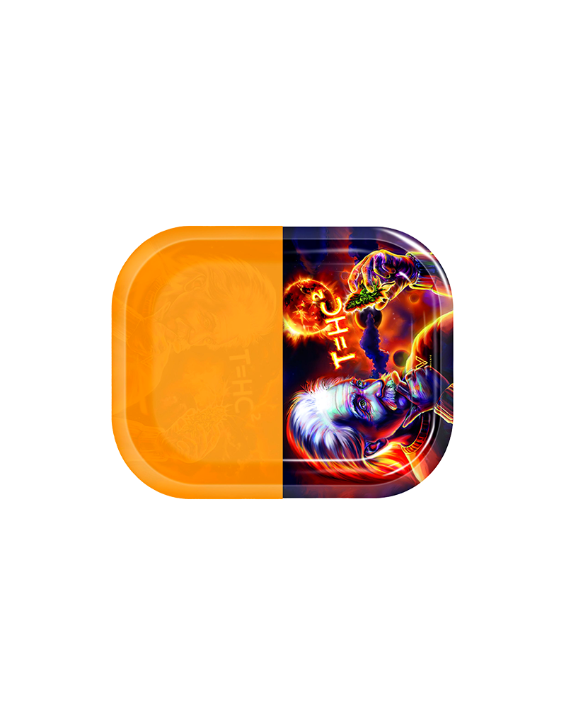 V Syndicate T=HC2 Fire Cosmos Metal Rolling Tray With Removable  Silicone Pad