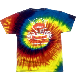 Mushroom Classic Logo Tie Dye T-Shirt Rainbow