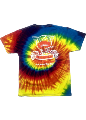 Mushroom Classic Logo Tie Dye T-Shirt Rainbow