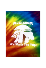 Mushroom Classic Logo Tie Dye T-Shirt Rainbow