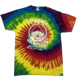 Mushroom Vintage Tie Dye T-Shirt Rainbow