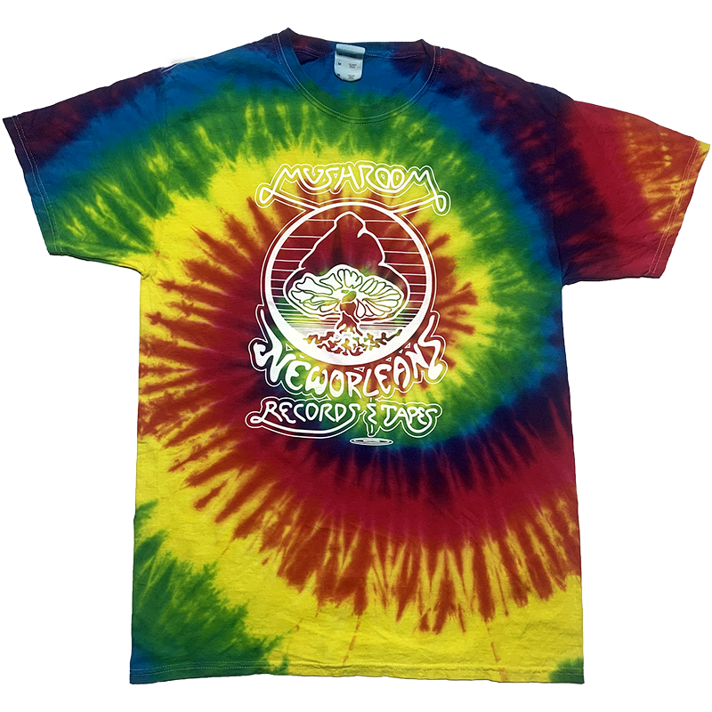 Mushroom Vintage Tie Dye T-Shirt Rainbow - Mushroom New Orleans
