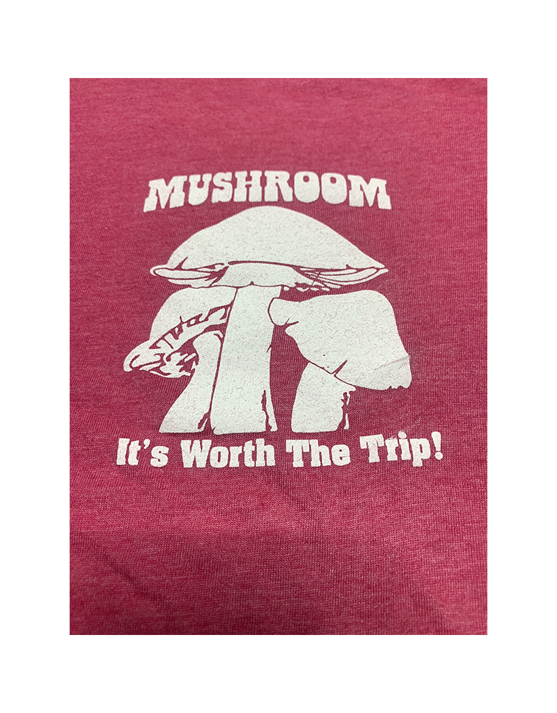 Mushroom Classic Logo Soft Style  T-Shirt Heather Heliconia