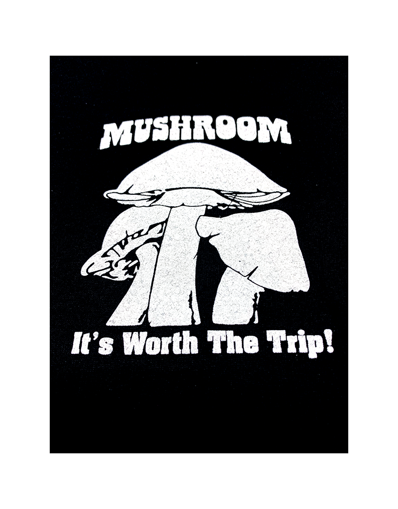 Mushroom Classic Logo Soft Style T-Shirt Black