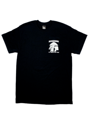 Mushroom Classic Logo Soft Style T-Shirt Black