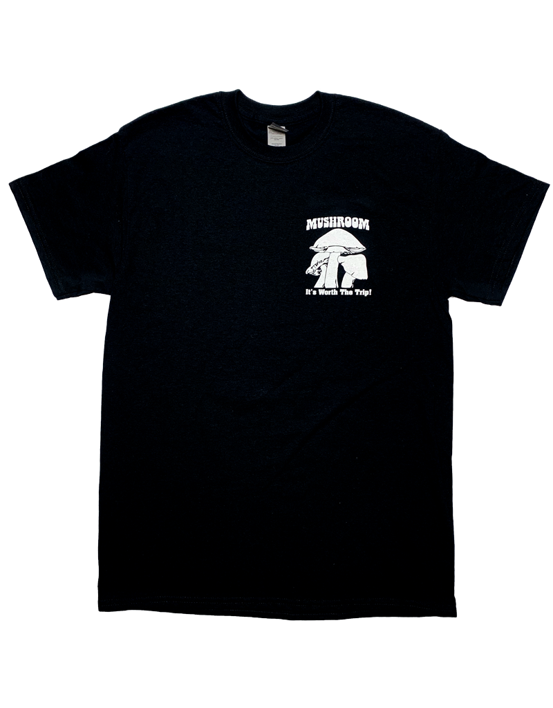 Mushroom Classic Logo Soft Style T-Shirt Black