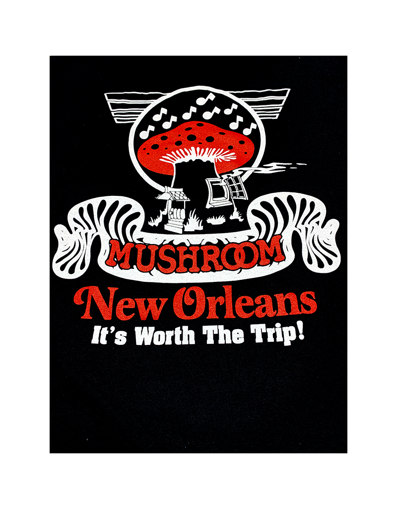 Mushroom Classic Logo Soft Style T-Shirt Black