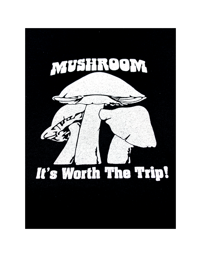 Mushroom Classic Logo Ultra Cotton T-Shirt Black
