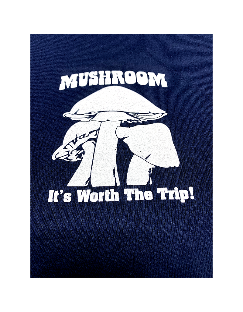 Mushroom Classic Logo Ultra Cotton T-Shirt Navy Blue