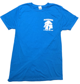 Mushroom Classic Logo Soft Style T-Shirt Sapphire Blue