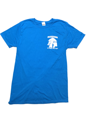 Mushroom Classic Logo Soft Style T-Shirt Sapphire Blue