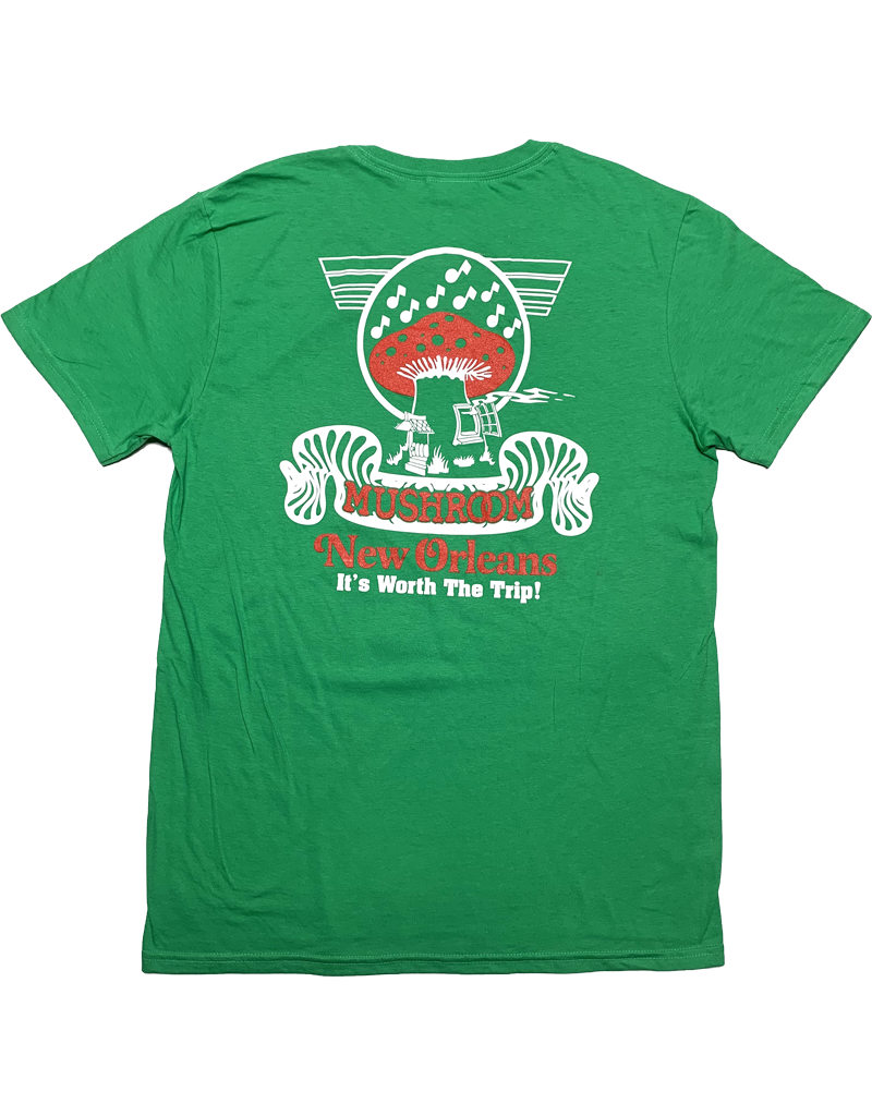 Mushroom Classic Logo Soft Style T-Shirt Irish Green